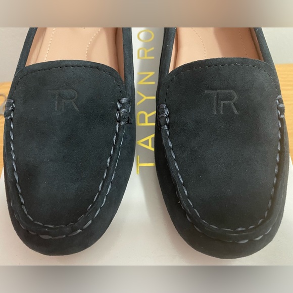 NIB! WATERPROOF TARYN ROSE KAREN SILKY SUEDE DRIVING LOAFERS US 5.5 EU 35.5 BLUE - Picture 5 of 13